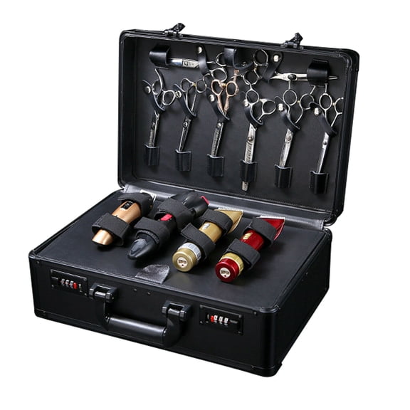 Wuzstar Barber Case Stylist Tool Box Organizer Beauty Salon Tool Kits Storage Case Barber Case for Clippers Scissors