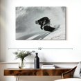thumbnail image 3 of Elephant Stock Alpe D'huez Skiier Wall Art - Horizontal Canvas Wall Art - Living Room Wall Decor - Sports Canvas - Black And Gray Decor - 39" x 26", 3 of 8
