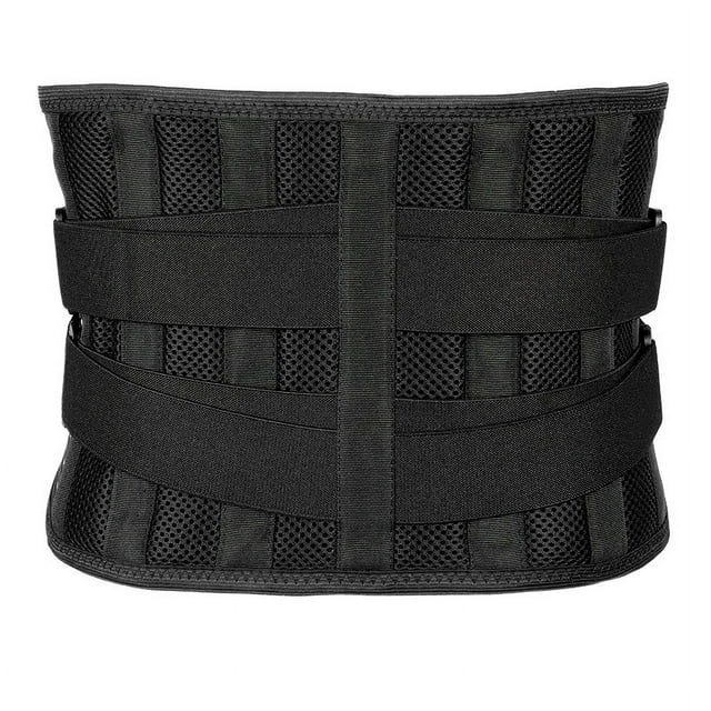 Faja lumbar para aliviar el dolor lumbar en hombres y mujeres, faja lumbar transpirable con almohadilla de soporte lumbar 3D
