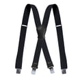 thumbnail image 6 of SGFCWSX Men's X-Back Suspenders, 4-Clip Adjustable Elastic Casual Black, 6 of 6