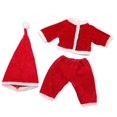 thumbnail image 4 of 3 Unids Muñeca Ropa Conjunto Tops Pantalones Sombrero para 50cm Renace a Las de Bebé Baoblaze juego de ropa de muñeca de Navidad, 4 of 8