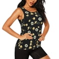 thumbnail image 2 of Bixox Women's Daisy Printed Sleeveless Fitness Workout Running Quick-Dry Tank Top, 2 of 7