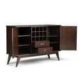 thumbnail image 6 of Simpli Home Draper Mid Century Sideboard Buffet & Winerack, 6 of 12