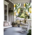 thumbnail image 4 of nqOlkjepod Outdoor Curtains for Patio Waterproof, Lemon Outdoor Privacy Panels Grommet, Summer Bee Farmhouse Green Leaf Purple Flower Blackout Outside Curtains for Porch/Cabana 54"x84", 1 Panel, 4 of 8