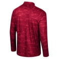 thumbnail image 3 of Men's Colosseum Cardinal Arkansas Razorbacks Carson Raglan Quarter-Zip Jacket, 3 of 3