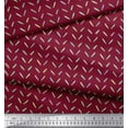 thumbnail image 3 of Soimoi Red Cotton Voile Fabric Brush Stroke Abstract Print Fabric by Yard 56 Inch Wide, 3 of 3