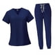 thumbnail image 1 of 2x Conjunto De Uniforme Médico Femenino, Ropa De Trabajo De Enfermera Lavable A Máquina Para Salón De Belleza, 1 of 8