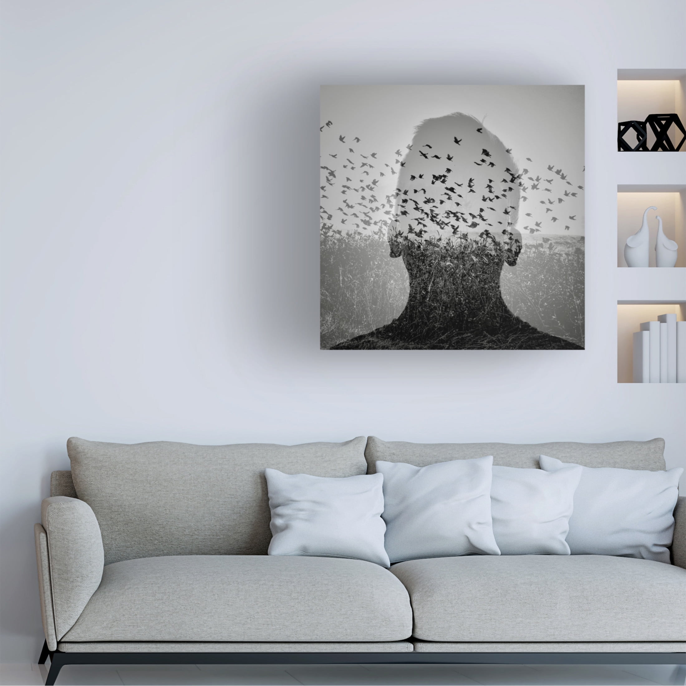 Trademark Fine Art Viktor Bauer  Beautiful mind 2 Canvas Wall Art