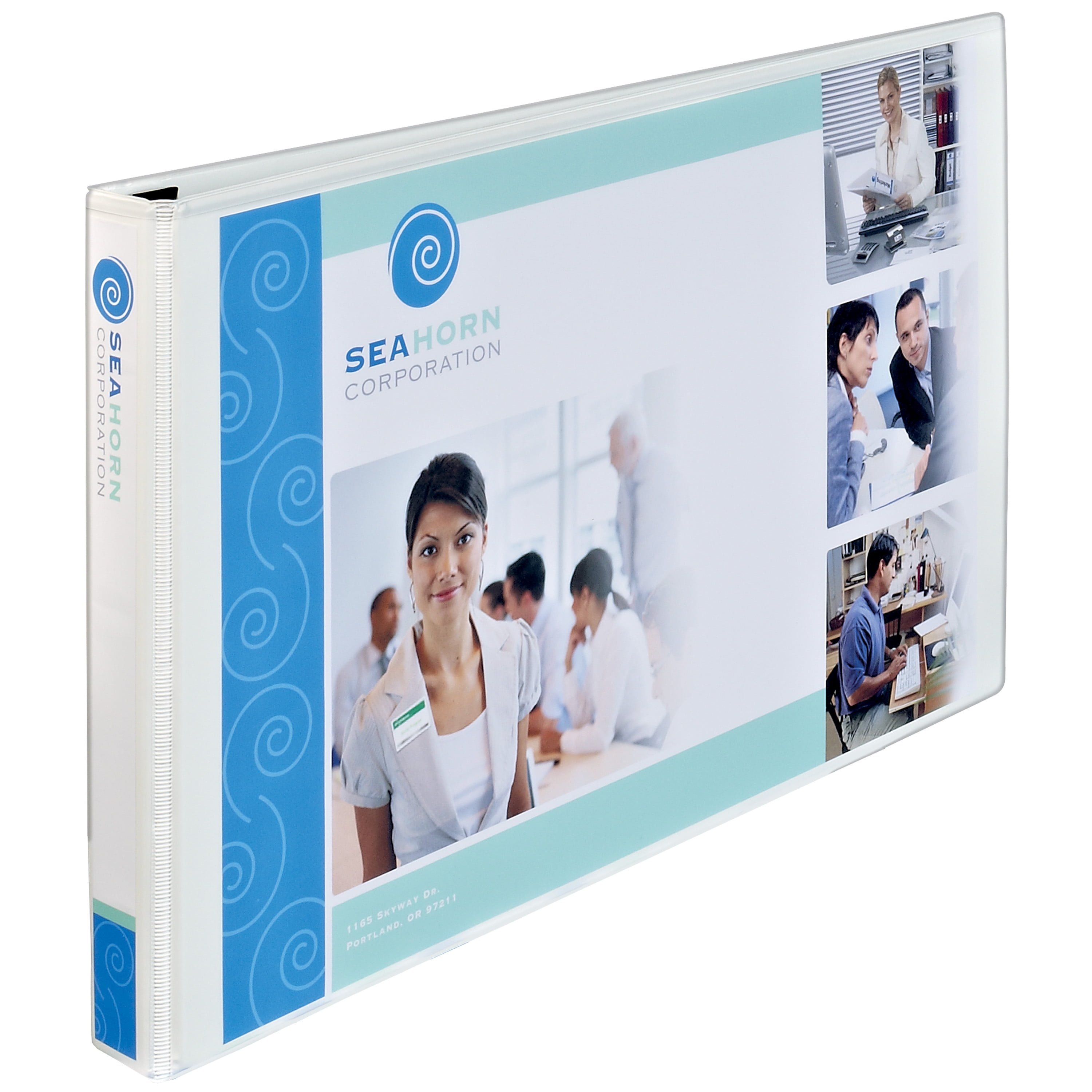 Avery Heavy-Duty View Binder, 3' Slant Rings, 600-Sheet Capacity, 11' x 17', White (72127)