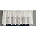 thumbnail image 4 of Warm Home Designs Natural Vintage Leaf Embroidered Valance. EMC Natural Valance, 4 of 5