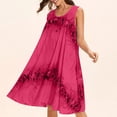 thumbnail image 2 of JINMGG 2026 Summer Dresses under $10.00 Women's Plus Size Sleeveless Floral Casual Midi Dress Beach Loose Sundress, 2 of 7