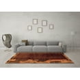 thumbnail image 3 of Ahgly Company Indoor Rectangle Abstract Orange Modern Area Rugs, 2' x 5', 3 of 4