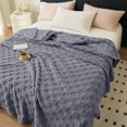 thumbnail image 6 of Honeeladyy Blue Fleece Blanket for Couch, Checkered Throw Blanket for Women, Cute Soft Comfortable Machine Washable Winter Warm Blanket for Girls, 27.5x39.3in, 6 of 6
