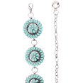 thumbnail image 3 of CTM Circle Stone Beaded Concho Silver Chain Belt Adjustable (Women), 3 of 3