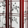 thumbnail image 3 of Oriental Furniture 4 ft. Tall Bamboo Tree Shoji Screen - Rosewood - 4 Panel, 3 of 3