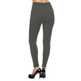 thumbnail image 5 of Kuda Moda 2 Pack Women's High Waist Warm Thermal Fleece Lined Full Length Leggings with Flattering Front Seam, 5 of 7
