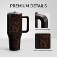 thumbnail image 5 of Tortoise Shell 40oz Traveler HandleStainless Steel Large Capacity.Thermos Cup Ergonomic DesignVacuum Insulated Leakproof WaterBottle Gifts for Women & Men., 5 of 7