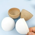 thumbnail image 2 of 12Pcs DIY Paper Mache Easter Eggs, Unfinished Blank Eggs Fillable Easter Eggs Simulation Egg Painting and Realistic Egg Crafts for Party Home Decor, 2 of 7