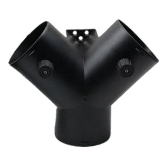 Conducto de ventilación de aire, conector de , válvula de regulación doble, conducto de ventilación, conector de tubo de salida para calentador Forma de Y de 60 mm Yotijar Conector de escape