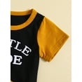 thumbnail image 6 of Bagilaanoe 2pcs Toddler Baby Boy Short Pants Set Short Sleeve Letter Print T Shirt Tops + Shorts 6M 12M 18M 24M 3T Kids Casual Summer Outfits, 6 of 9