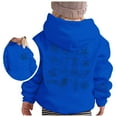 thumbnail image 3 of Toddler Girls Hoodies Sweatshirts Soft Pullover With Hood Casual School Outdoor Clothes Blue Size 3-4T, 3 of 7