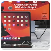 HyperDrive 4-in-1 USB-C Hub for iPad Pro/Air, Gray