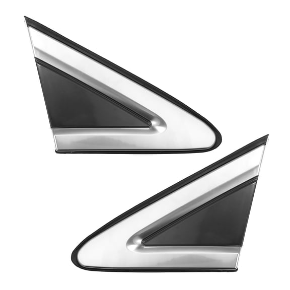 Unique Bargains 2 Pcs Door Mirror Flag Cover for Cadillac XTS 2013-2019 Durable Plastic Black Front Left Right