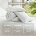 thumbnail image 4 of Regency Heights Full/Queen Comforter Set White, 3 Pieces Geometric Tufted Comforters Full/Queen Size, Solid Bedding Comforters Sets, Gift for Mother's Day, 4 of 10