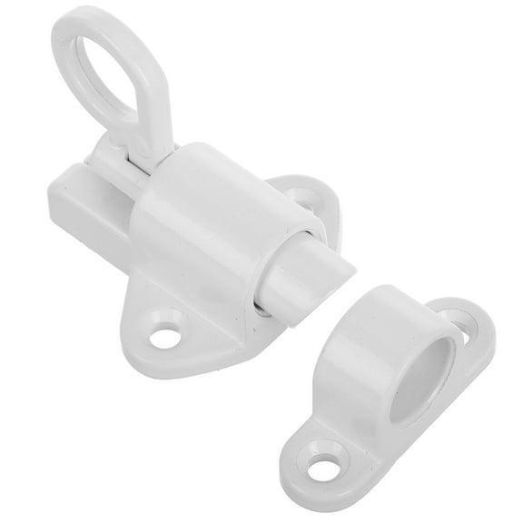 1 Set Self-Closing Latches Spring Door Bolt Lock Slide Latch Gate Security Door Latch Small Sliding Lock with Screw for Home Gate Cabinet Window Wooden Fence
