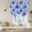 Blue, variant on Tropical Trees Tie Up Curtains 45 Inches Long, Kitchen Window Curtains Over Sink, Summer Palm Trees Botanical Vintage Green Small Window Curtains Shade Balloon Curtains Valances for Bedroom 34"x45"