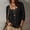 Black, variant on 3/4 Sleeve Tops for Women Square Neck Casual Pullover Shirts Fall Basic Baggy Solid Color Tunic Blouse,Orange,XXXL