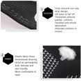 thumbnail image 5 of Knee Brace with Shockproof Silicone Padding, Knitted Nylon Non-Slip Leg Warmers for Running and Cycling, Black, 5 of 5