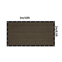 SELIVO Garden Patio Sun Shade Cloth for Garden - 90% UV-Block,Porch Shades Outdoor Roll up Grommets for Carport & Playground,10x6.5ft,Brown