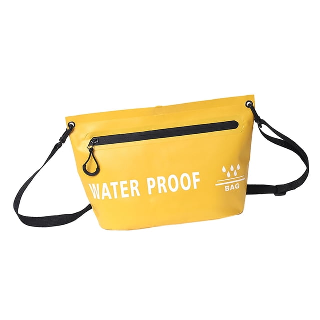 tamizeot Sac Bandoulière Imperméable Sac Sec Imperméable Randonnée Randonnée pour Pêche à l'Orange Jaune 31.5x20.5cm