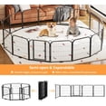 thumbnail image 4 of 16-panel folding indoor/outdoor pet exercise fence, 32-pulgada height - heavy-duty pet fence enclosure para rv camping, yard, y garden, 4 of 7