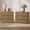 Brown Oak, variant on SICOTAS 31.3" W 3-Drawer Nightstand Set of 2 with Oversized Large Storage , Modern Night Stands Bedside Table with Adjustable Feet & Gold Handles for Bedroom Living Room Entryway, Light Oak