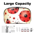 thumbnail image 3 of Seven Starred Ladybird Charger Organizer, Hard Drive Bags, Pocket Cord Organizer, Cable Organizer Clips - Oxford Fabric Waterproof Digital Storage Pouch, 3 of 6