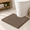 Dark Beige-1'8" x 2' (U-Shape), variant on Upgrade Luxury 2 Piece Black Toilet Bathroom Rug Mat U Shape 24"x20"+48"x20" Ultra Soft Thick Absorbent Bath Mats Non Slip Chenil