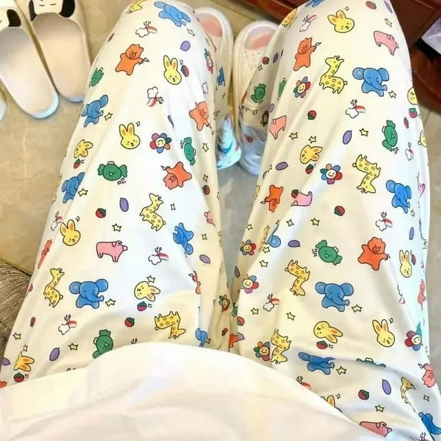 Miniso Sanrio Hello Kitty Pantalon d'Intérieur pour Femmes 2023 Automne Pantalon de Pyjama Dessin Animé Anime Mode Confortable Y2K Pantalon Fille Douce