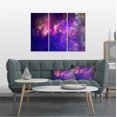 thumbnail image 1 of Clear Purple Starry Fractal Sky - Abstract Canvas Art Print, 1 of 3