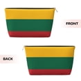 thumbnail image 2 of Lithuanian Flag Purse Organizer Handbags Totes Leather Zipper Printing Bag For Women Travel Toiletry Bag, 2 of 7