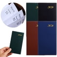 thumbnail image 5 of RUIQPGRT 2026 PU Leather Daily Planner Notebook, Gold Foil Year Mark Pocket Agenda with Ribbon Bookmark, Slim Hardcover Schedule Book for Business Time Planning, 5 of 8