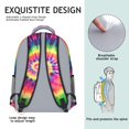 thumbnail image 5 of Tie Dye Popular Art Backpack for School,Schoolbag with Adjustable Shoulder Straps & Padded Back,15.3"x11"x6.7", 5 of 6