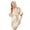 Beige, variant on TJAZFJPA Plus Size Christmas Pajamas for Women Nightgown and Nightshirt Women's Hooded Silk Robes Satin Kimono Robe Short Silky Bathrobe Bridesmaid Wedding Party Sleepwear Family Christmas Pajamas