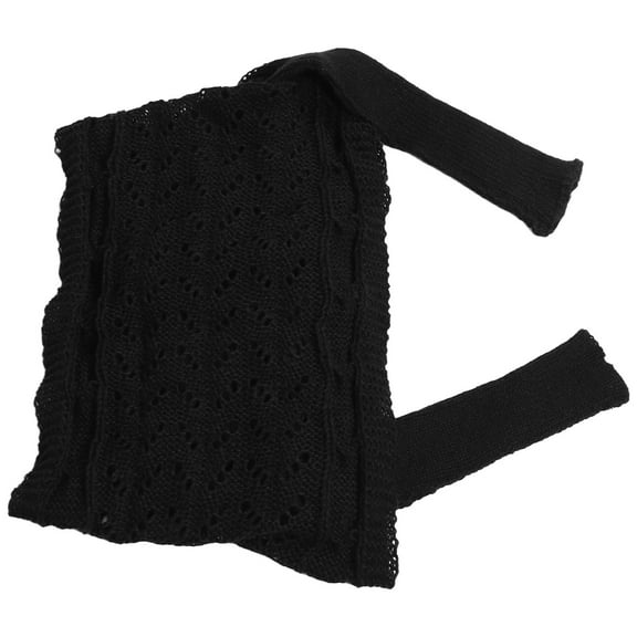 Worgeous Women Winter Shawls Knitted Crochet Scarf with Sleeves Wrap Knitted Crochet Scarf shawl with Sleeves for Cold Weather