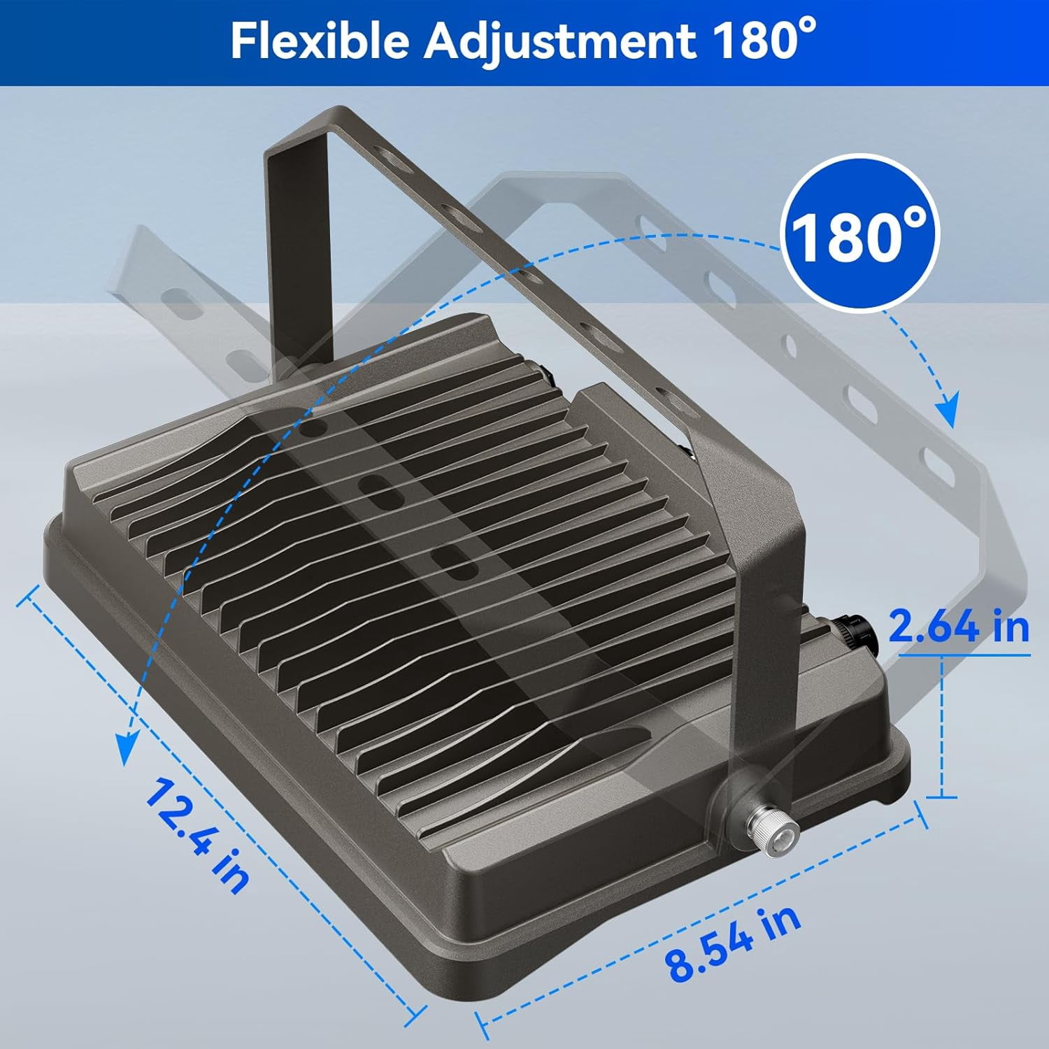 200W LED Flood Light Outdoor, 22000 Lumens 5000K Daylight, Dusk to Dawn Photocell, IP65 Waterproof Parking Lot Light with Adjustable Mount for Yard
