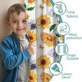 thumbnail image 3 of Blackout Kids Curtains,White Sunflower Childrens Insulated Curtains Set Of 2,Bedroom Essentials,Toddler Room Decor 42x54in(106x137cm), 3 of 4