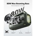 thumbnail image 2 of soundcore Boom 2 de Anker, altavoz para exteriores, 80 W, subwoofer, BassUp 2.0, tiempo de reproducción 24 h, resistente al agua IPX7, flotante, luces RGB, USB-C, ecualizador personalizado, Bluetooth, 2 of 5