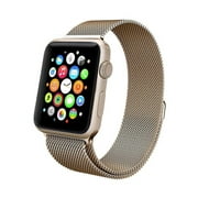 Element Works EW-AWMB38-GD 38 mm Milanese Loop Stainless Steel Band for Apple Watch Series 1 & 2 - Gold