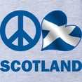 thumbnail image 2 of CafePress - Peace Love Scotland - Cute Infant Baby Football Bodysuit, 2 of 3
